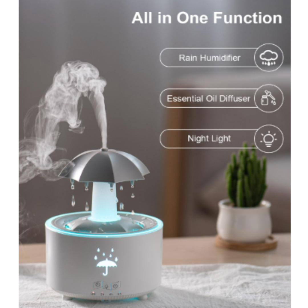 Humidificador de sonido de lluvia